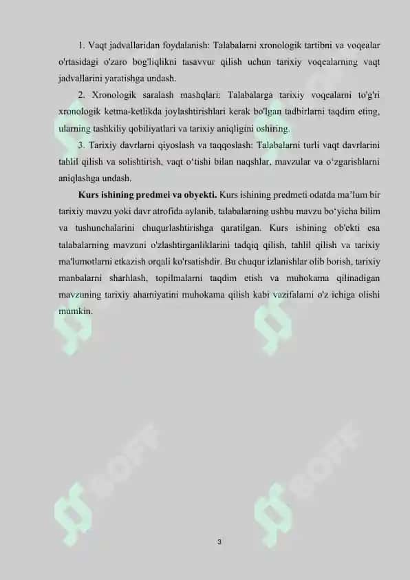 Tarix darslarida xronologik ko'nikmalarni shakllantirish usullari 3