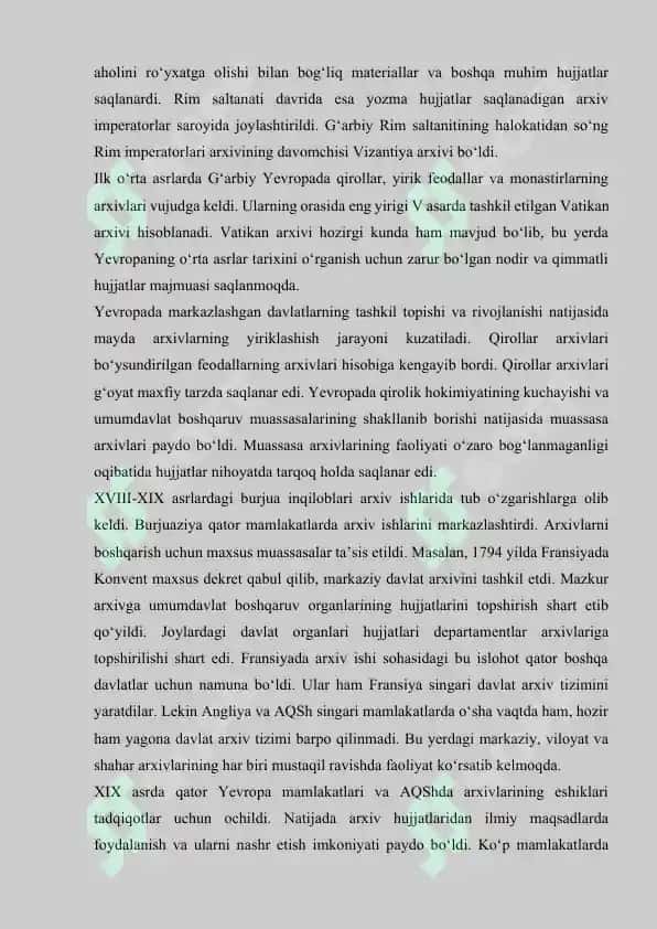Vengriyada Arxiv Ishi Tarixi 5