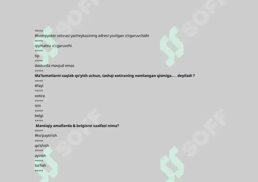 Axborot tizimlari va texnologiyalari (tarmoqlar va sohalar bo‘yicha) 6