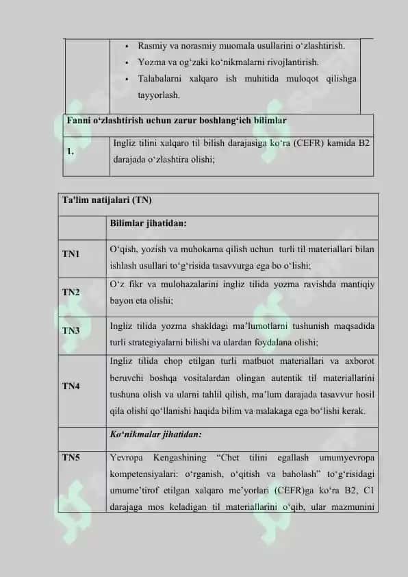 Kasbiy ingliz tilidan dars ishlanmasi 7