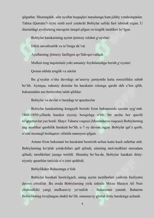 Eronda “Bobiylar” qo’zg’oloni 6