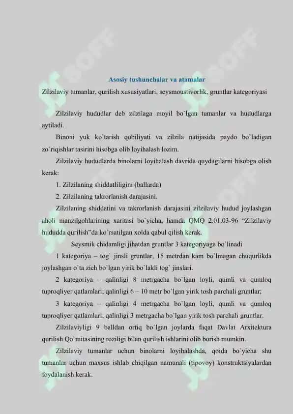 Zilzilaviy hududlarda qurulish 2