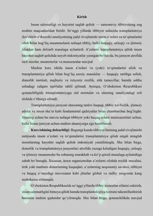 Inson a'zolarini olish va transplantatsiya qilish jinoyati 3