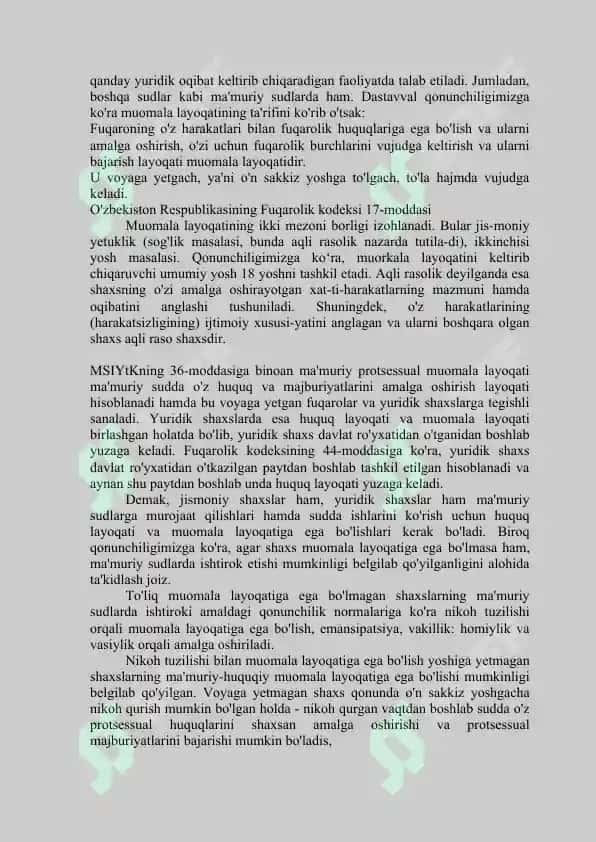 MA'MURIY SUD ISHLARINI YURITISH ISHTIROKCHILARINING HUQUQ VA MAJBURIYATLARI 4