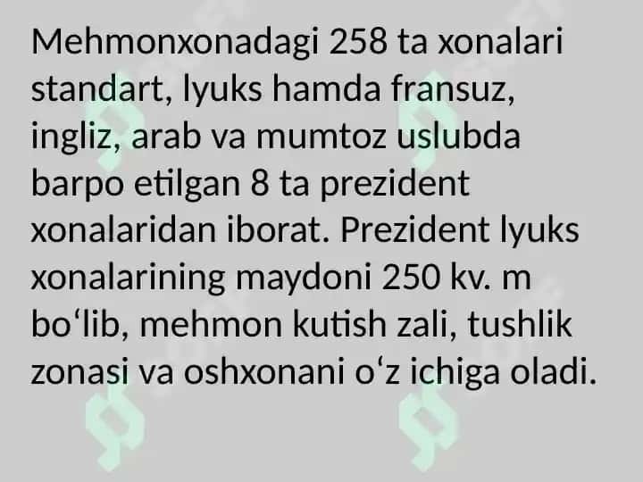 Mehmonxonalarda prezident xonasi 3