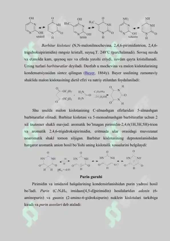 Piran hosilalari. Ularning tabiatda tarqalishi. Polifenollar 3
