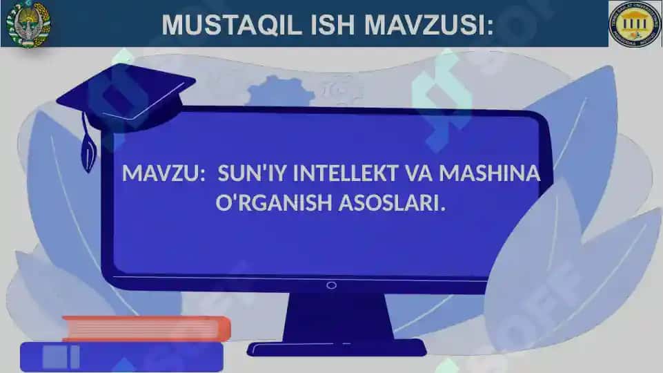 SUN’IY INTELLEKT VA MASHINA O'RGANISH ASOSLARI 2