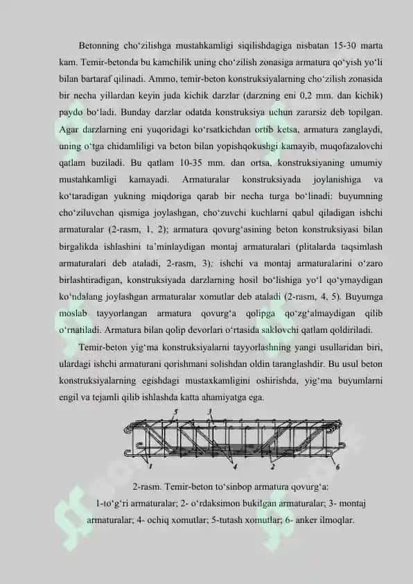 Temirbeton konstruksiyalarining umumiy rivojlanish tarihi O'zbekiston olimlarining ilmiy ishlari yoshlar e'tiborida 4