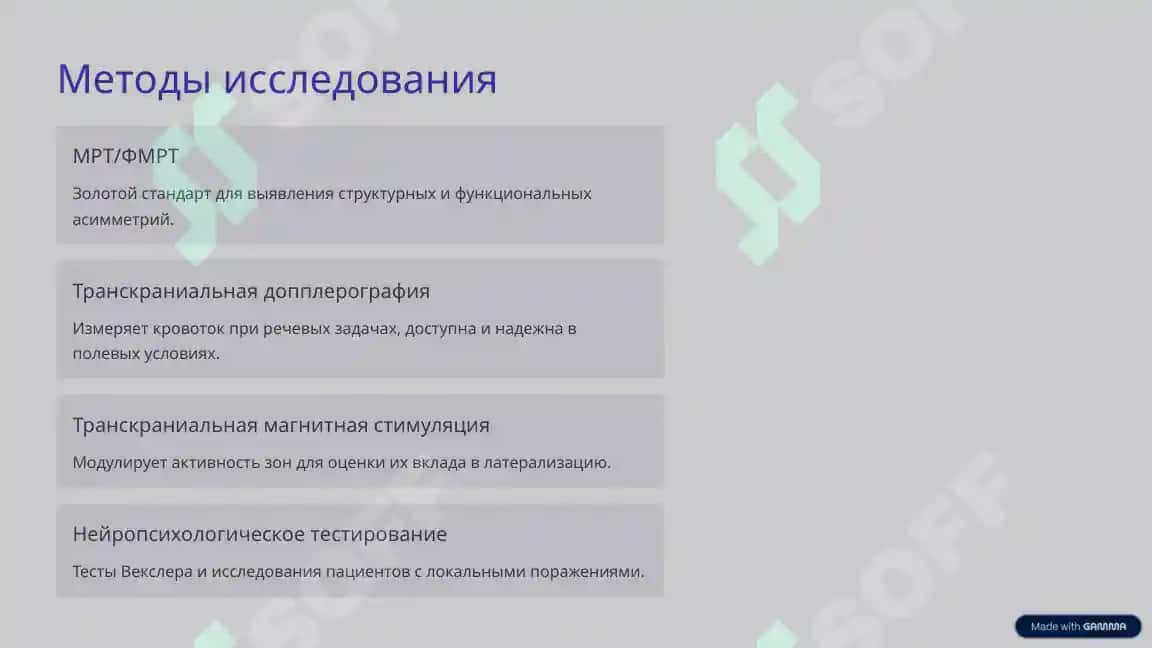 АССИМЕТРИЯ ПОЛУШАРИЯ 4