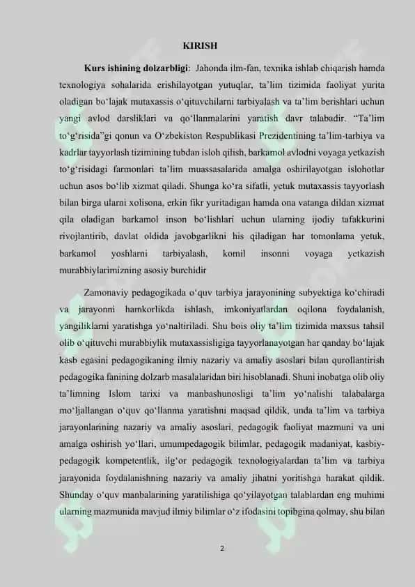 Tarbiya’ fanini o‘qitish metodikasining predmeti, maqsad–vazifalari va ilmiy tadqiqot metodlari 2