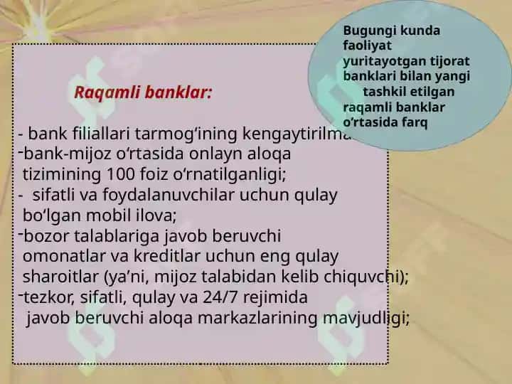 RAQAMLI BANK XIZMATLARINI RIVOJLANTIRISH 4