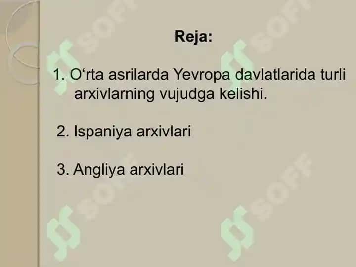 O‘Rta Asrlarda Yevropa Arxivlari 2