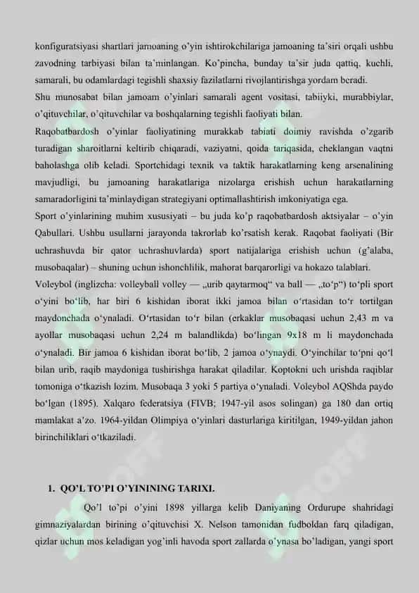 Sport o‘yinlari  qo‘l to‘pi o‘yin qoidalari 3