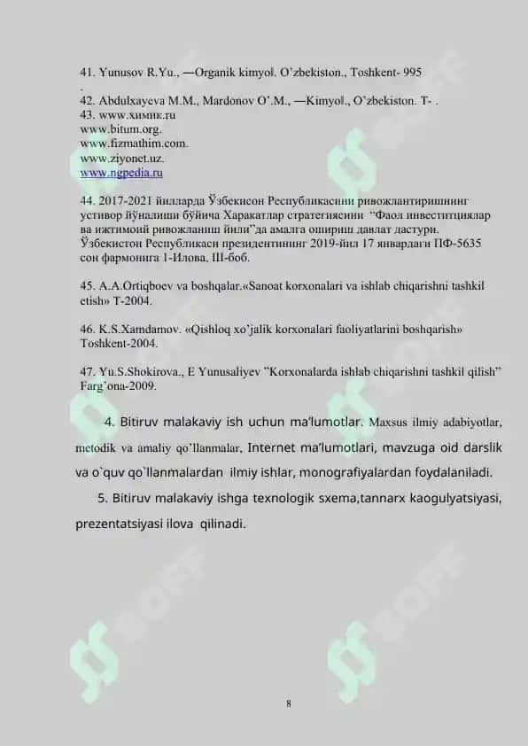 “Pul mablag'lari va uning ekvivalentlarini hisobga olish” 8