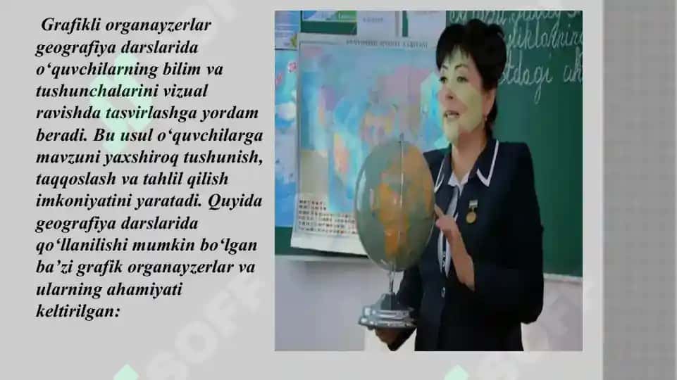 O'qitishning grafikli organeyzerlar vositasidan geografiya mavzulariga oid darslardan foydalanish b-b-b jadval 3