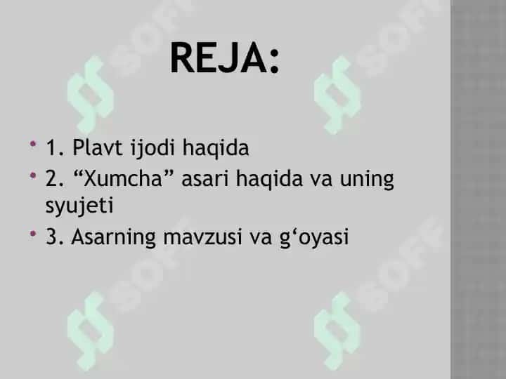 Plavt ijodi va uning "Xumcha" asari 2