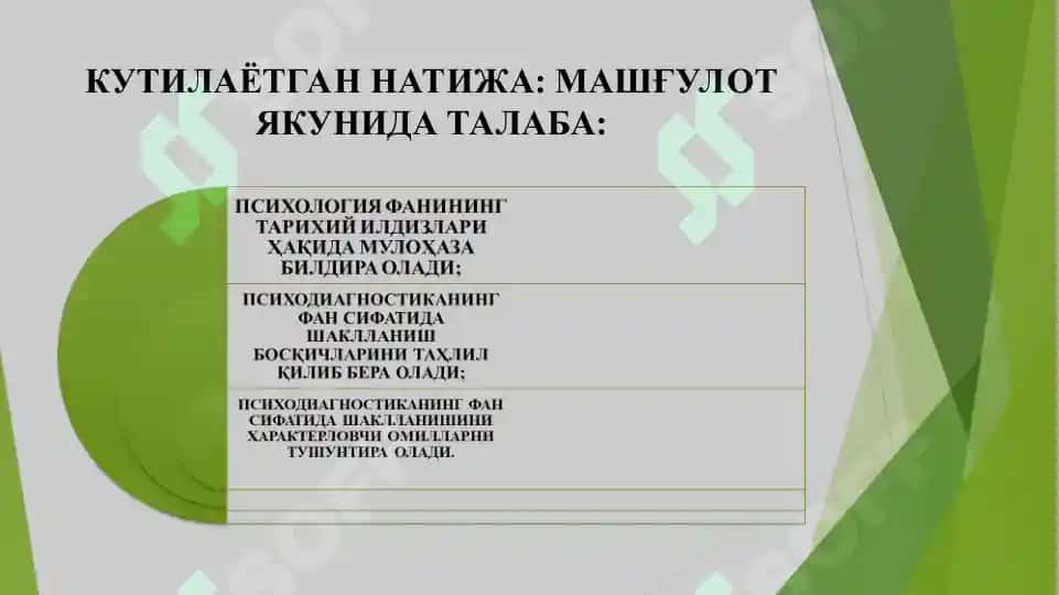 ПСИХОДИАГНОСТИКА ТАРИХИ 4