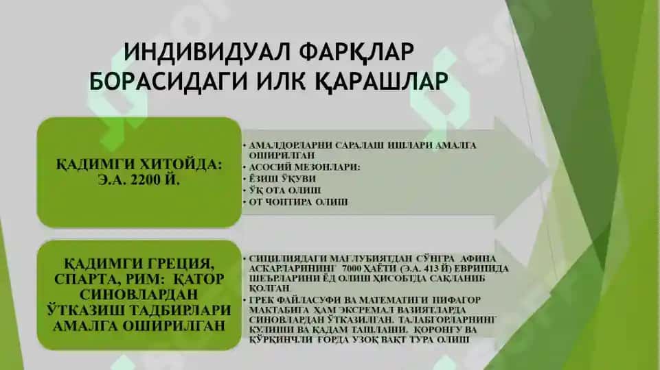 ПСИХОДИАГНОСТИКА ТАРИХИ 7