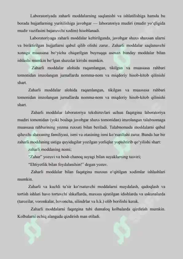 2. Klinik-diagnostik laboratoriyada xavfsiz ishlash qoidalari. Amaliy mashg'ulot 11 bet. 3