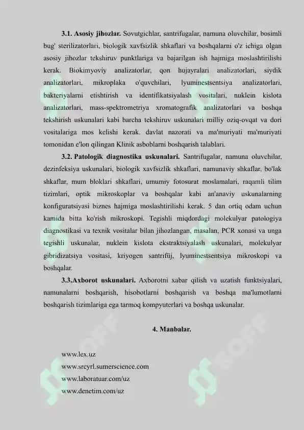3. Klinik laboratoriyaning texnik jihozlanishi. Amaliy mashg'ulot 2 bet. 2