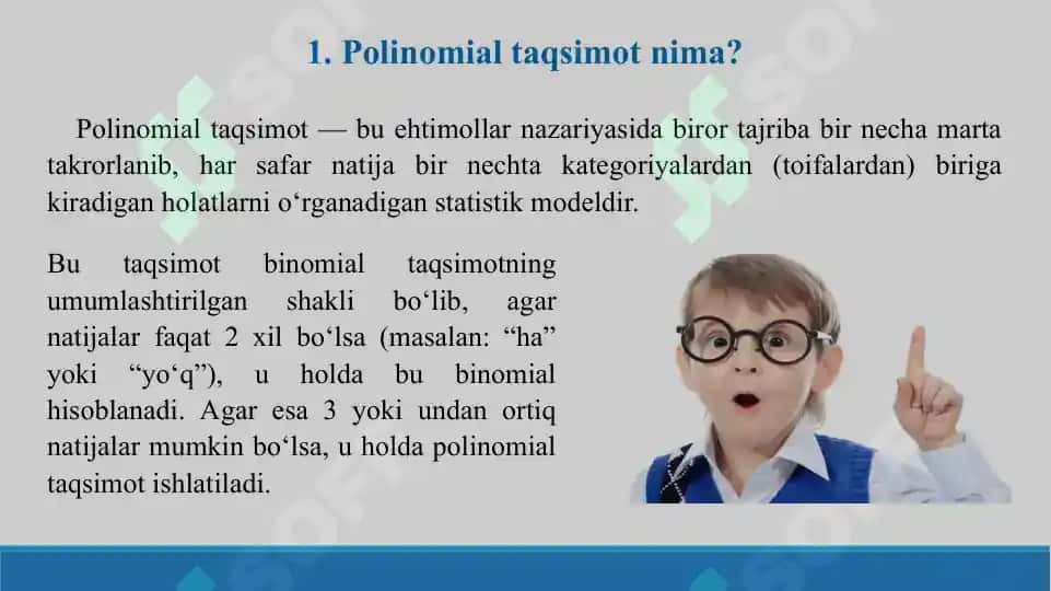 Polinomial taqsimot. Taqdimot+Savol-javob+Test+Krossword. 30 bet. 3