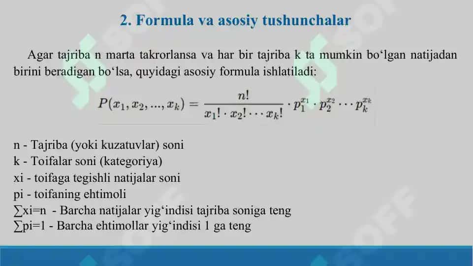 Polinomial taqsimot. Taqdimot+Savol-javob+Test+Krossword. 30 bet. 8