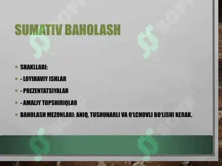 Tabiatshunoslik darslarida o'quvchilar bilimini nazorat qilish va baholashning zamonaviy usullar 7
