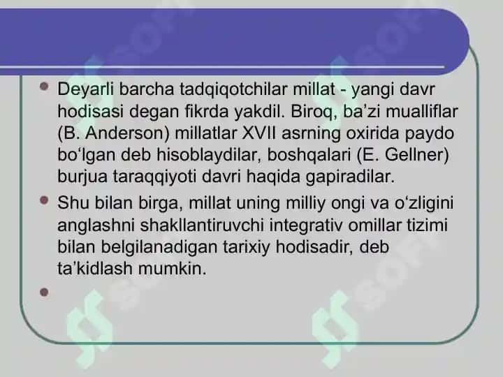 Millat madaniy-psixologik birlik sifatida 6
