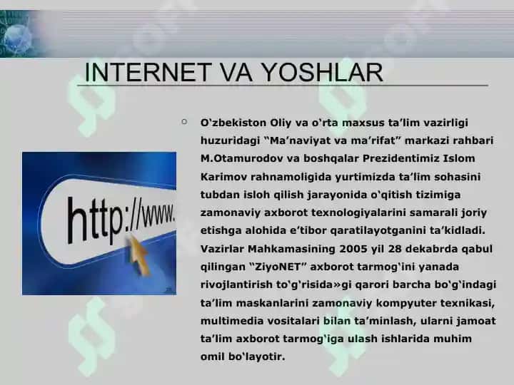 Internet va uning yoshlar ongiga salbiy ta'siri 2