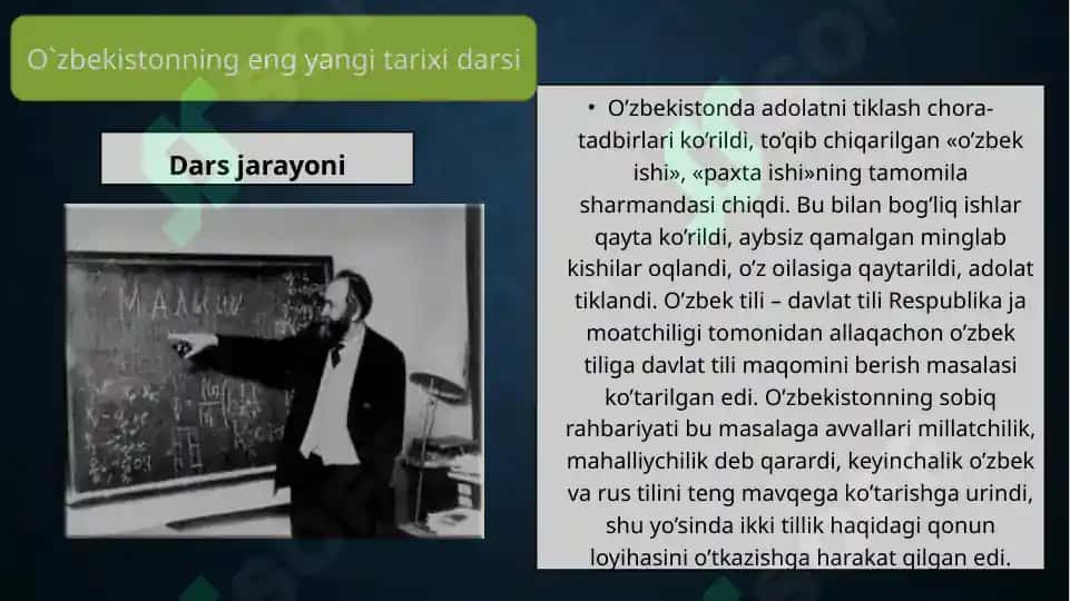 Mustaqil O‘zbekiston Respublikasining tashkil topishi va o‘ning tarixiy ahamiyati 4