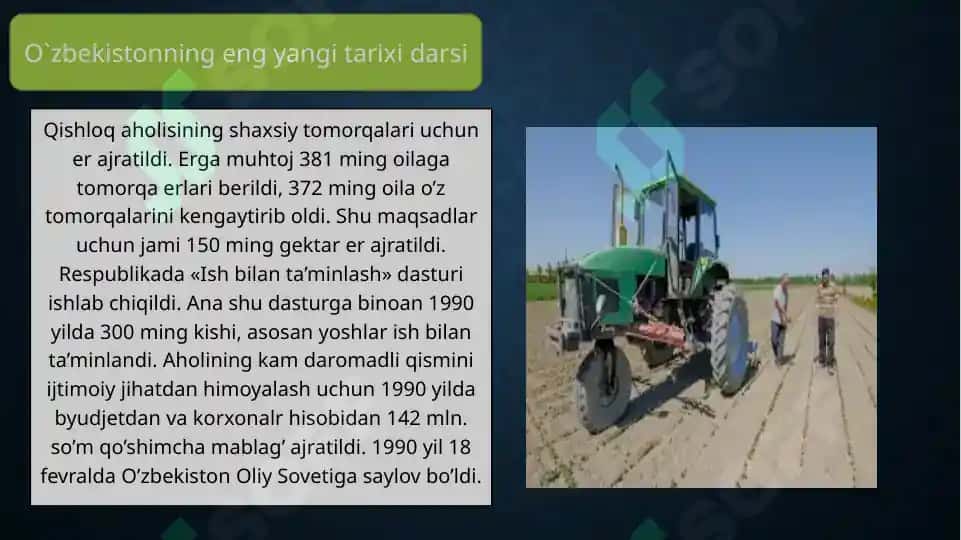 Mustaqil O‘zbekiston Respublikasining tashkil topishi va o‘ning tarixiy ahamiyati 6