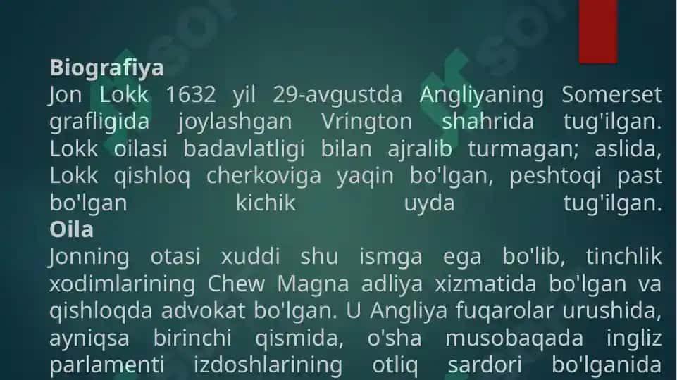 John Lockening Tabiiy qarashlari va uning Yevropa ilm-faniga ta’siri 3
