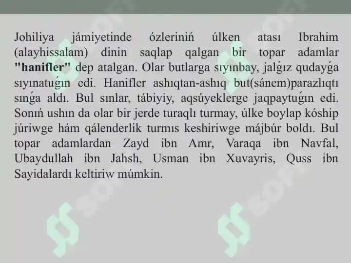 ISLAM DINI TARIYXÍ HÁM ÁHMIYETI. 7