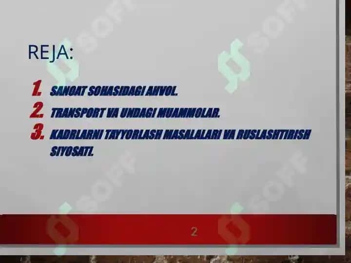 O‘zbekistonda sanoatning bir tomonlama rivojlanishi 2