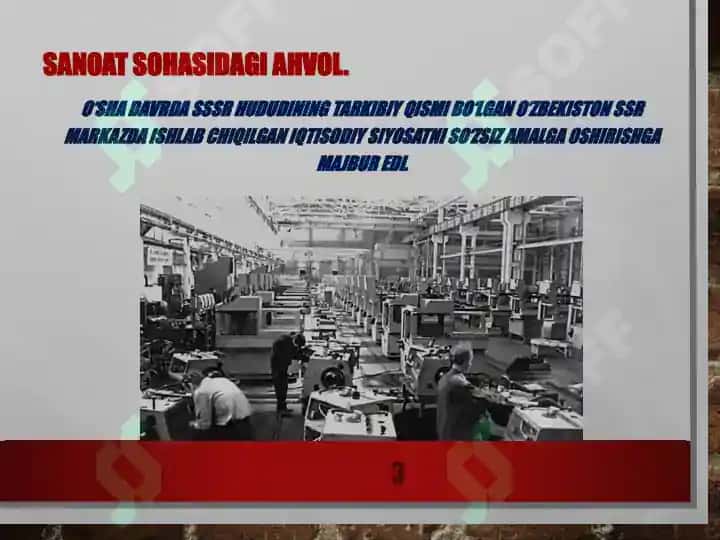 O‘zbekistonda sanoatning bir tomonlama rivojlanishi 3