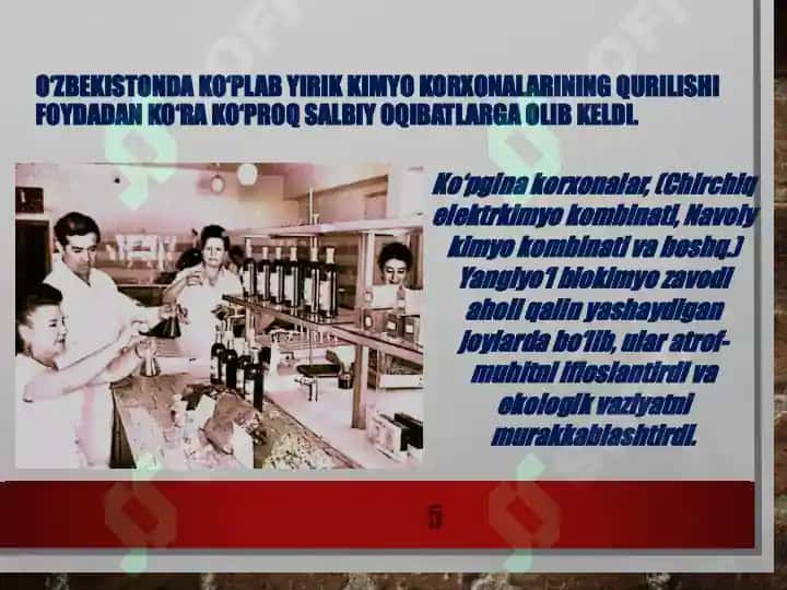 O‘zbekistonda sanoatning bir tomonlama rivojlanishi 5
