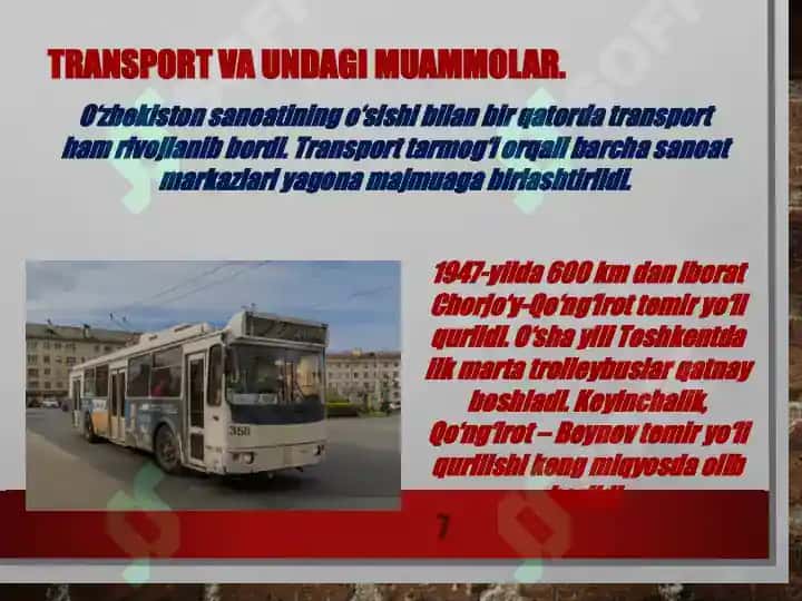 O‘zbekistonda sanoatning bir tomonlama rivojlanishi 7