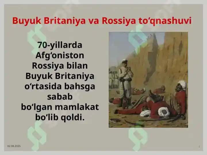 XIX asr oxiri — XX asr boshlarida Afg‘oniston 2