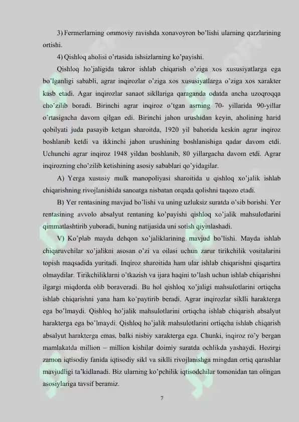 Iqtisodiy Inqiroz 6