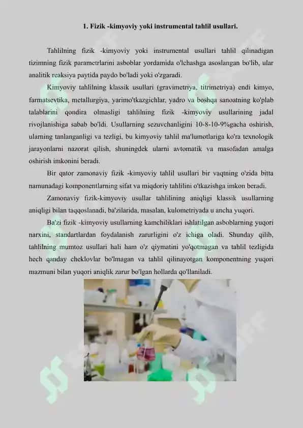 Klinik labaratoriyada ishlatiladigan instrumental usullar. Referat 18 bet. 3