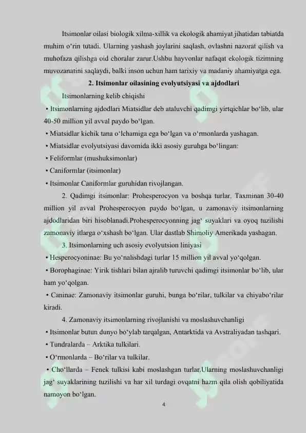 Itsimonlar oilasi 4