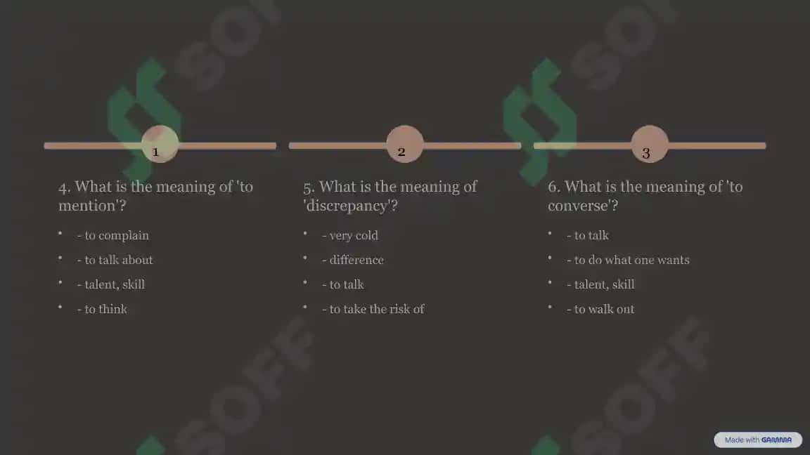 Vocabulary Test 3