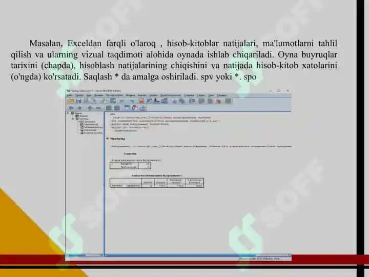 SPSS dasturi 7