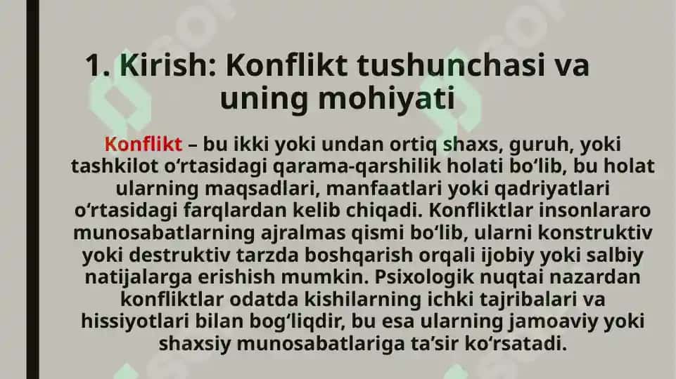 Konfliktlar bilan ishlashning psixologik an’analari 3