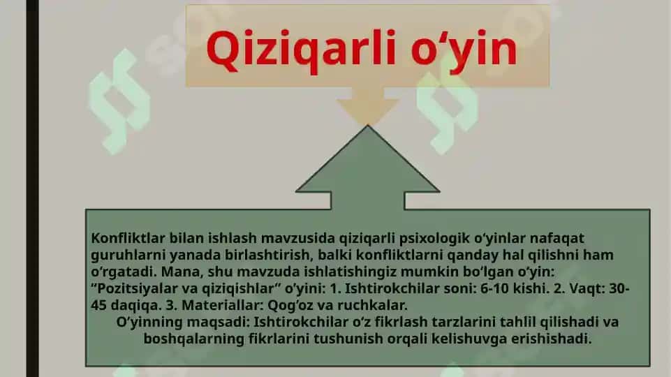 Konfliktlar bilan ishlashning psixologik an’analari 7