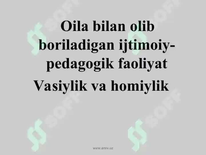 Oila bilan ijtimoiy ish 2