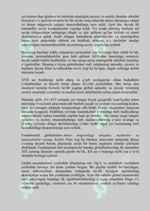 GLOBALLASHUV SHAROITIDA ANTROPOLOGIK INQIROZNING OLDINI OLISHNING ZARURIYATI 3