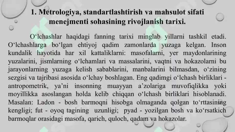 Metrologiya, standartlashtirish va mahsulot sifati menejmenti sohasi rivojiga hissa qo’shgan olimlar. Taqdimot 12 bet. 3