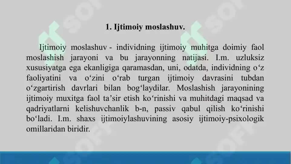 21. Ijtimoiy moslashuv stress muammolari. Taqdimot 10 bet. 3