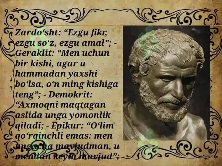 Falsafiy tafakkur taraqqiyotining bosqichlari g'arb falsafasi 5